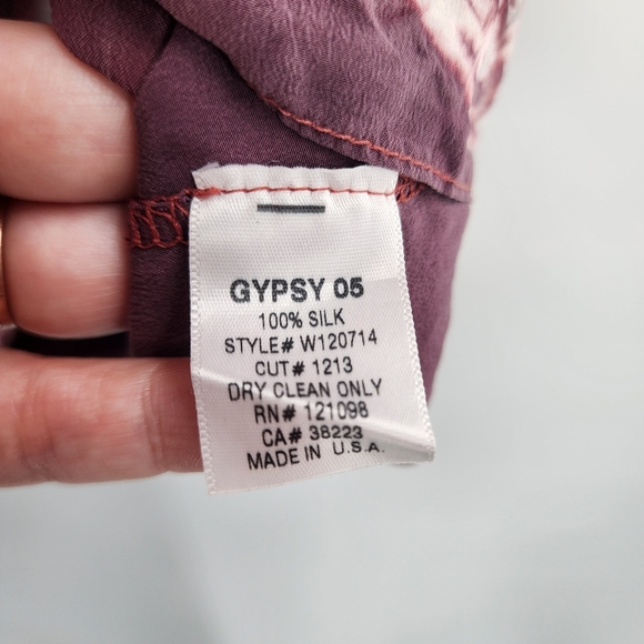 Gypsy 05 Silk Open Back Top - Picture 6 of 8